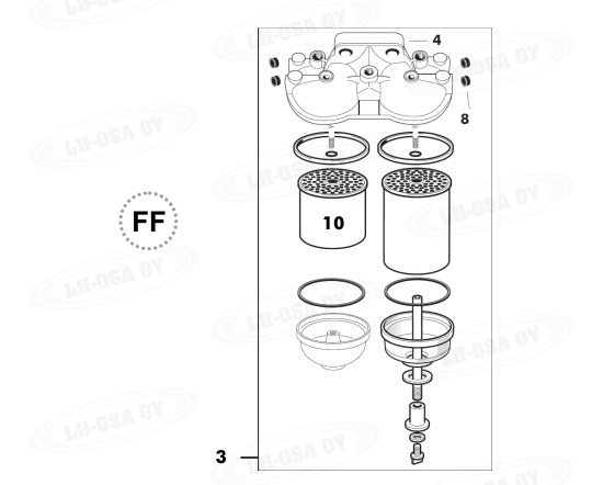 MF - 2000-sarja - polttonestelaitteet - suodatinteline
