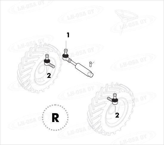 MF - 600-sarja - etuakselinosat 4wd - raidetangot