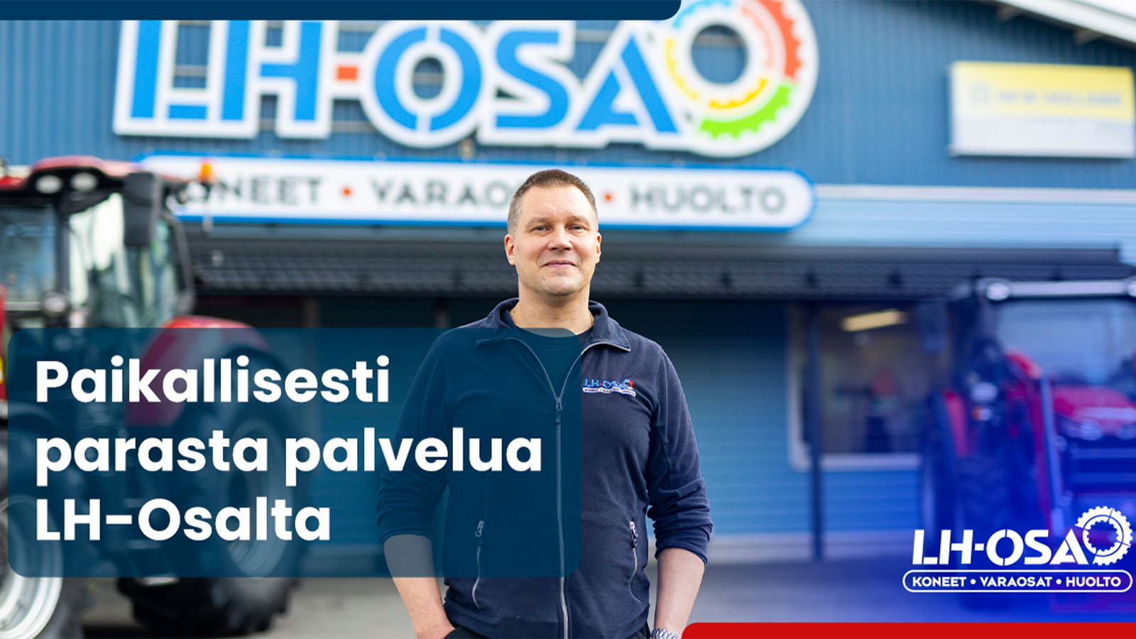 Paikallista traktorin varaosa- ja huoltopalvelua LH-Osa Kuopiossa