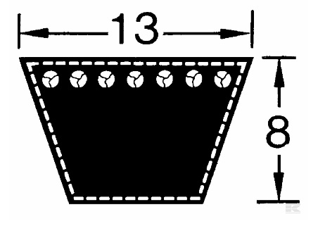 Kiilahihnat 13 mm / A-profiili