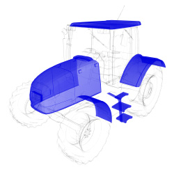 Peltiosat, korin ja rungon osat