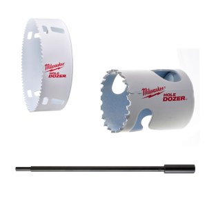 Reikäsahanterät ja pitimet