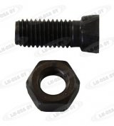 VANTAAN PULTTI M12x34, OVAALIKANTA KAKSI LOVEA, KORKEA KANTA