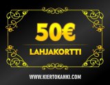 Finland product data sample: Pahvinen lahjakortti - 50 €