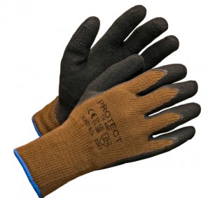 Vaahdotetulla latexilla pinnoitettu puuvillasormikas