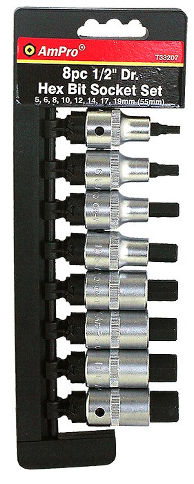 Kuusiok&auml;rkihylsysarja 1/2&quot;, 8-os.