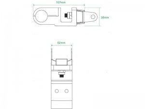 TYÖVALON KIINNIKE PUTKEEN 23-28 mm