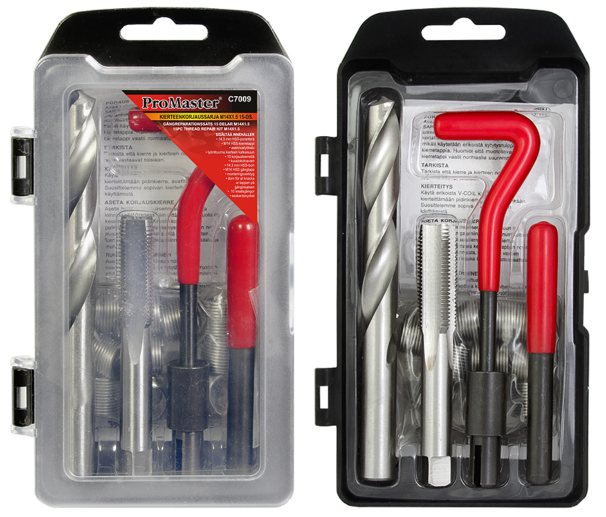 Kierteenkorjaussarja M14 x 1,25, 15-os.