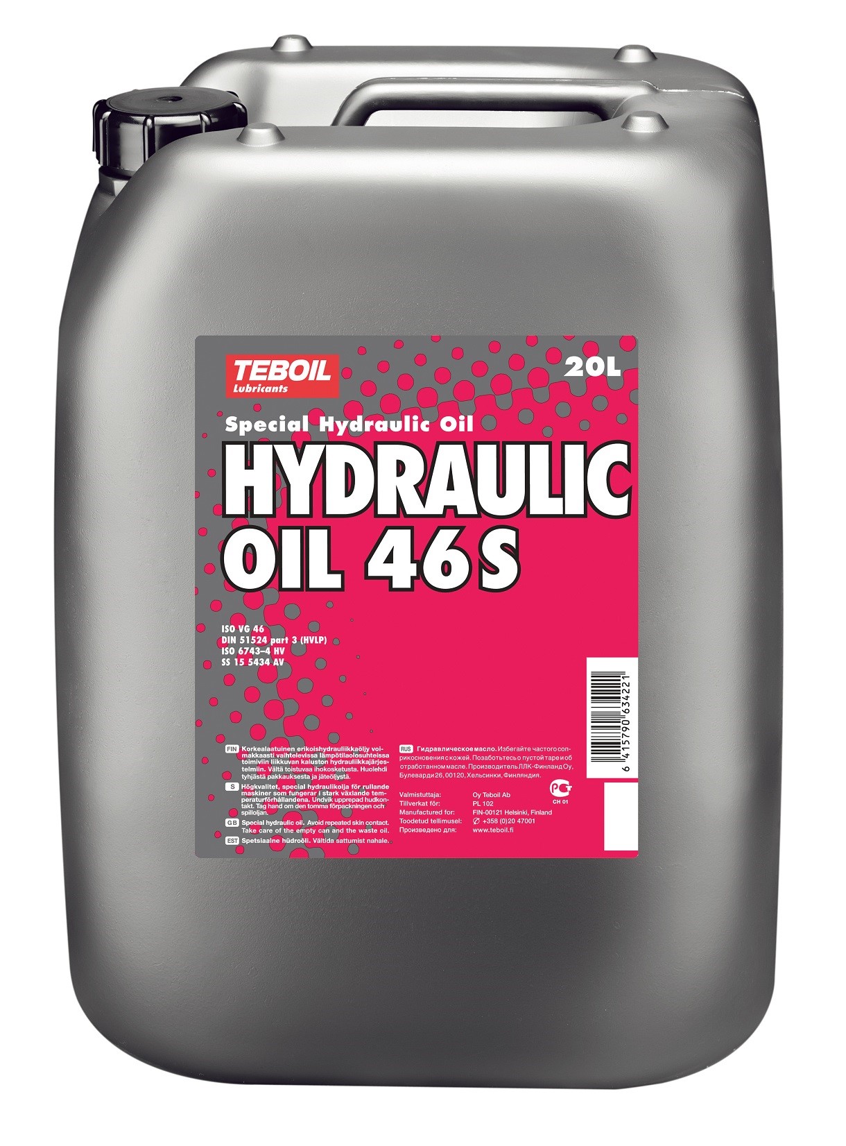 Teboil Hydraulic Oil 46S, 20 l