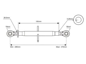 TYÖNTÖVARSI, 19/19 mm