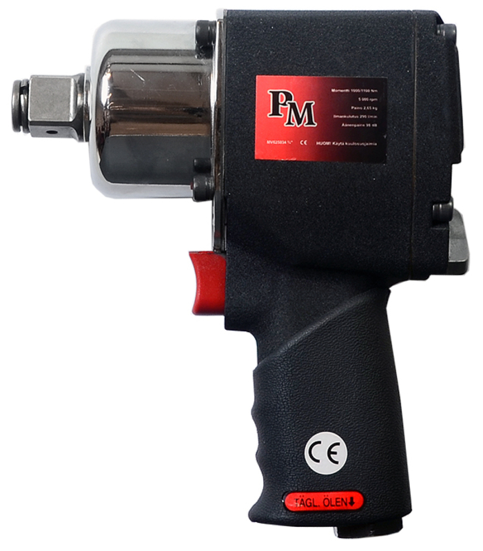 Mutteriv&auml;&auml;nnin, mini, paineilma, 3/4", 1100 Nm