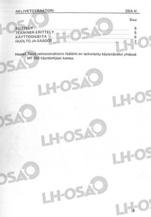 KÄYTTÖOHJEKIRJA MF265-4