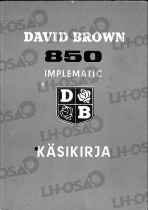 K&Auml;YTT&Ouml;OHJEKIRJA DB850