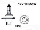 Polttimo, H4, 12V, 100/55W