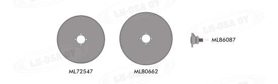 Fiskars FK - leikkurit + kiinnikkeet