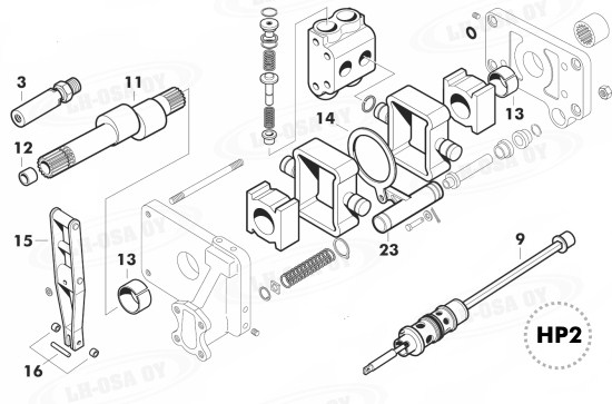 MF - 200-sarja - hydr. ja nstl. - Hydr,pumppu
