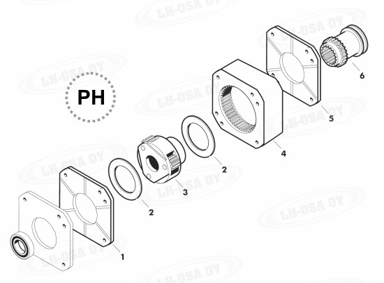 MF - 300-sarja - vaihteistonosat - planeettapyörästö Heavy Duty