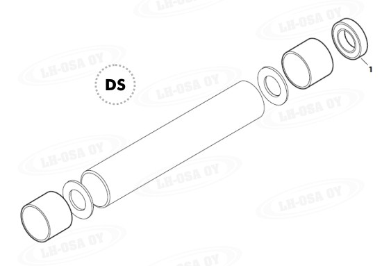 MF - 3000-sarja - etuakselinosat 4wd - kardaaniputki