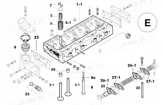 MF - 3000-sarja - moottorinosat - 4sylinteri&auml;
