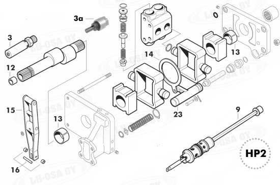 MF - 300-sarja - hydr. ja nstl. - Hydr.pumppu