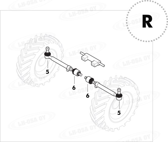 MF - 3100-sarja - etuakselinosat 4wd - raidetangot