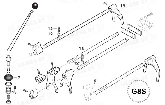 MF - 4200-sarja - vaihteistonosat - 8v. siirt&auml;j&auml;t