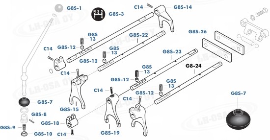 MF - 500-sarja - vaihteistonosat - 8v. siirt&auml;j&auml;t