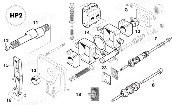 MF - 600-sarja - hydr. ja nstl. - Hydr.pumppu