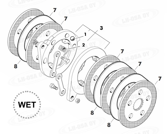 MF - 600-sarja - Jarrunosat - M&auml;rk&auml;jarrut
