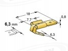 Liitin 6,3 mm, uros-reppuselk&auml;