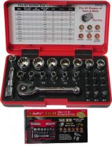 Hylsyavainsarja fits-all 1/4&quot;, 28-os.