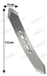 KULTIVAATTORIN K&Auml;RKI, OIKEA, leveys 75 mm, pituus 500 mm