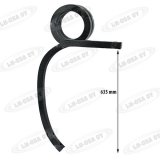 KULTIVAATTORIN PIIKKI, VASEN, 35 x 35 x 635 mm